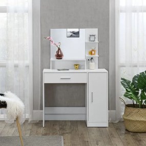 InternetovaZahrada Toaletný stolík Zoey - biely