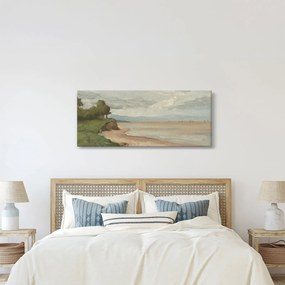 Obraz - Jean-Baptiste-Camille Corot, Beach Near Etretat, reprodukcia (120x50 cm)