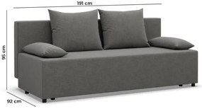 Dvojmiestna pohovka FERMO Lux rozkladacia, cappuccino