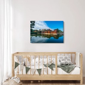 Obraz - Chrám Byodo-in, Japonsko (90x60 cm)