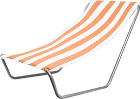 Skladacie plážové ležadlo SAND, oranžové pruhy