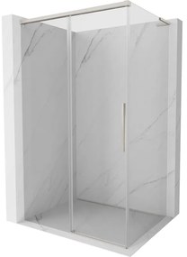 Mexen Rox, L posuvný sprchový kút 105 x 100 cm, 8mm číre sklo, oceľový profil, 8C2L-105-100-97-00