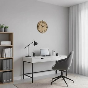 Drevené nástenné hodiny s 3D číslami | Moderný dizajn do interiéru | SENTOP HDF0601-MAPLE