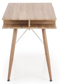 PISACÍ STÔL LEOS DUB SONOMA / BIELY 120 cm