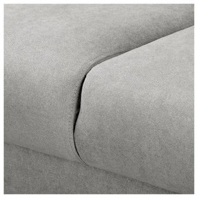 Svetlosivá rohová pohovka (pravý roh) Beata - Ropez