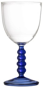 Bloomingville Pohár na víno Noemi Blue Glass 220 ml