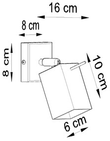 MERIDA Nástenné svetlo, biela SL.0095 - Sollux