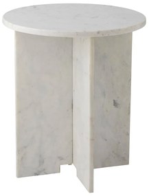 Mramorový okrúhly odkladací stolík ø 46 cm Jasmia – Bloomingville