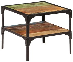vidaXL Príručný stolík, recyklovaný masív 45x45x40 cm
