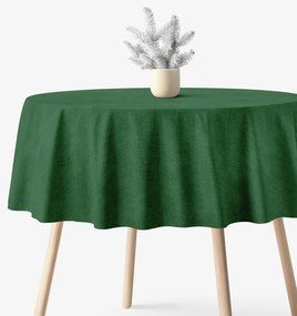Goldea okrúhly obrus malaga - tmavo zelený Ø 120 cm