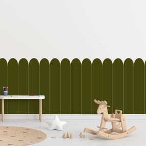 PIPPER. Oblúk - Khaki farba - textilná nálepka na stenu Farba: Tmavá, Veľkosť: 100 cm
