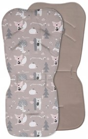 Vulpi Obojstranná podložka do kočíka Velvet Animals
