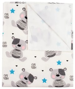 Nepremokavá flanelová podložka New Baby Cute Teddy