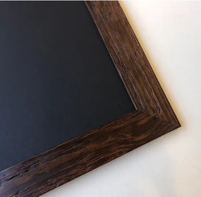 Toptabule.sk PRRUST Čierna kriedová tabuľa PREMIUM v rustikálnom drevenom ráme 60x120cm / nemagneticky