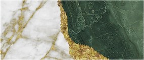 Obraz - Zelený mramor N⁰3 (120x50 cm)