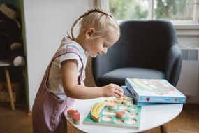 Drevená vkladačka a balančná hra - Ovocie