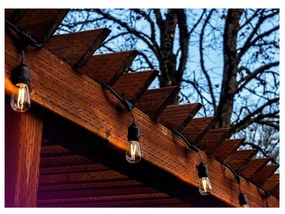 BERGE Záhradná girlanda 15m + 16x 1W LED žiarovka