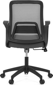 Kancelárska otočná stolička NERO — látka, sivá