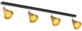 Argon 1807 - Bodové svietidlo LUCINDA 4xE14/7W/230V zlatá