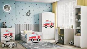 Detská posteľ Babydreams hasičské auto biela