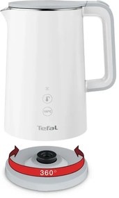 Tefal - Rýchlovarná kanvica SENSE 1,5 l 1800W/230V biela
