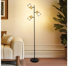 Brilagi - Stojacia lampa HYGGE 3xE14/15W/230V kaučukovník/dymová