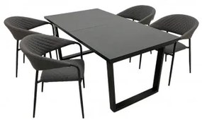Doppler LIVORNO MELIA LIKA-TEX® - záhradná hliníková sedacia súprava 4+1