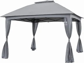 JU Skladací pavilón 3 x 3 x 2,65 m (pop-up) so 4 stenami z sieťoviny proti hmyzu