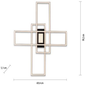 Leuchten Direkt 14693-18 - LED Stmievateľné stropné svietidlo ASMIN LED/48W/230V + DO
