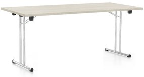 Skladací stôl 180 x 80 cm, biely jaseň