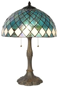 Moderná Tiffany lampa TYRKYS Ø40*61