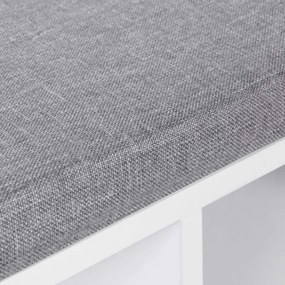 Botník VOREN biela/sivá