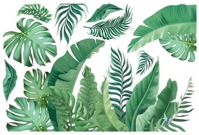 Samolepka na stenu 60x90 cm Tropical Leaves - Ambiance