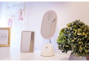 Immax 08970L - LED Stmievateľné zrkadielko s bezdrôtovým nabíjaním LED/18W/230V