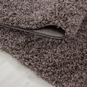 Ayyildiz Kusový koberec LIFE 1500, Okrúhly, Taupe Rozmer koberca: 160 cm KRUH