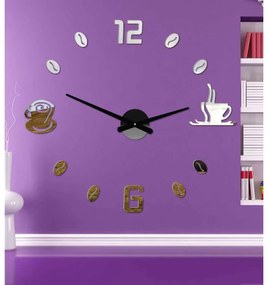 Moderné nalepovacie nástenné hodiny | 3D hodiny 12P023- PLEXI PMMA 2D