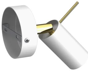 Nástenné bodové svietidlo PRESTON 1xGU10/MR11/40W/230V biela/zlatá