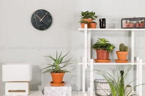 Zuiver Marble Time dizajnové hodiny - Čierna