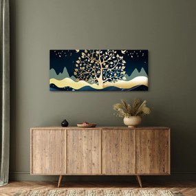 Obraz zlatého stromu (120x50 cm)
