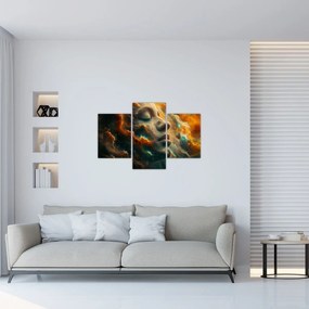 Obraz - Tvár vo vesmíre (90x60 cm)