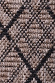 Koberec INDIANA 11666C hnedý / čierny
