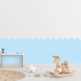 PIPPER. Textilná samolepiaca tapeta - Oblúk - Námornícka modrá farba Farba: Bledá, Veľkosť: 80 cm