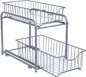 Kuchynský organizér strieborný AUK-E1017 CR