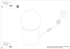 Sollux SL.1193 - Stolná lampa BOOMO 1xG9/8W/230V