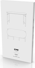 Čierna kovová záhradná lavica Disc – Zone