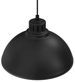 Luster na lanku SVEN 1xE27/15W/230V čierna/zlatá