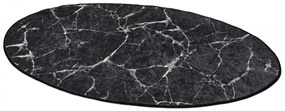 Kúpeľňová predložka Mramorová DJT 80x120 čierna/biela