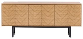 Komoda v dubovom dekore Woodman Mora Herringbone, 175 x 75 cm