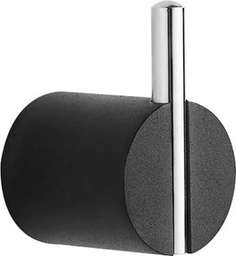 Mexen príslušenstvo, Aron držiak na uterák, 1-háčik, čierna/chrom, 7088135-07
