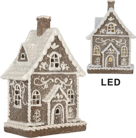 Perníkový LED domček Gingerbread Cotti - 16*10*23 cm